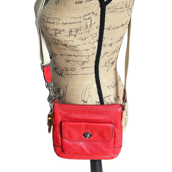 Coach Handbags - Coach Pebbled Leather Small Crossbody Bag